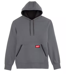 lot 279 image: Large Milwaukee Mens Large Gray Midweight CottonPolyester Long-Sleeve Pullover Hoodie