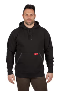lot 286 image: XL Milwaukee Mens Black Heavy-Duty CottonPolyester Long-Sleeve Pullover Hoodie