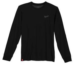 lot 290 image: LOT OF 2 Large Milwaukee Mens Black CottonPolyester Long-Sleeve Hybrid Work T-Shirt
