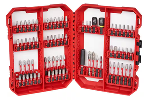 lot 295 image: 74PCS Milwaukee SHOCKWAVE Impact Duty Alloy Steel Screw Driver Bit Set