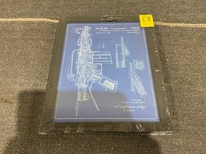 lot 211 image: M16 Assault Rifle Patent Print Art 1966