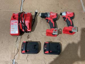 lot 23 image: LOT OF 2 Milwaukee Drill and Impact
