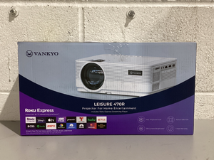 lot 593 image: VANKYO Leisure 470 HD Mini Projector with Roku Express Streaming Player