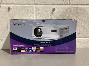 lot 595 image: VANKYO Leisure 470 HD Mini Projector with Roku Express Streaming Player