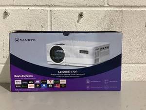 lot 597 image: VANKYO Leisure 470 HD Mini Projector with Roku Express Streaming Player