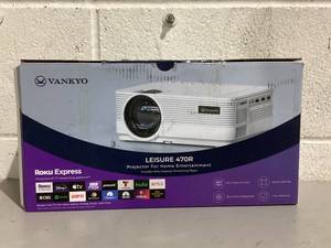 lot 601 image: VANKYO Leisure 470 HD Mini Projector with Roku Express Streaming Player