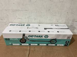 lot 44 image: GOTRAX G2Plus Foldable Electric Scooter Age of 8 with 6 Tires, 200W 12mph