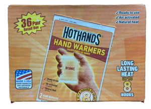 lot 348 image: LOT OF 10 Boxes OF HotHands Handwarmers (36 Pair in each box)