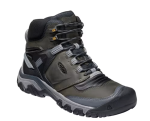 lot 498 image: KEEN Ridge Flex Mid Waterproof Hiking Boots for Men Size 10