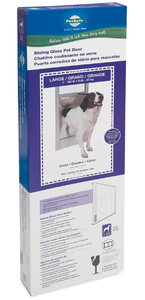 lot 98 image: PetSafe Sliding Glass Cat and Dog Door Insert, Large