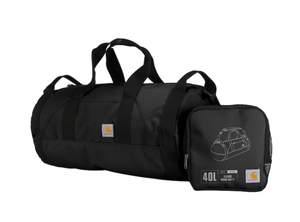 lot 640 image: Carhartt 23.5 X 12 X 11 Black Polyester Softshell Duffel bag