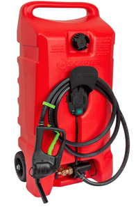lot 678 image: Scepter Flo N Go 14 Gallon (53 Liter) Powered Fueling Station, Portable Gas Caddy with Fill-Rite Transfer Pump and 10-Foot Hose