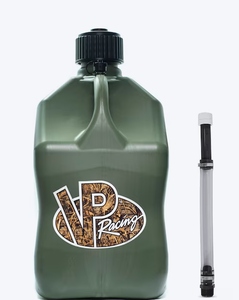 lot 684 image: VP Racing Fuels Camo 5.5-Gallon Motorsport Container Utility Jug W Deluxe Hose