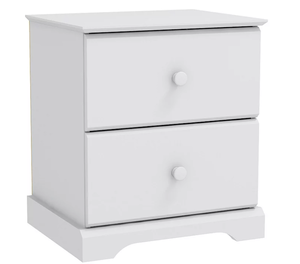 lot 705 image: Hillsdale Furniture Campbell Wood 2-Drawer Kids Nightstand