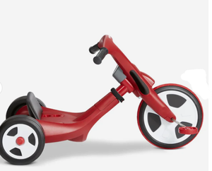lot 708 image: Radio Flyer Twist Trike 2-in-1 Tricycle for Kids
