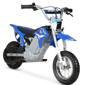 lot 55 image: Hyper Toys 24V 350 Dirt Bike Electric Powered Ride on, Blue, Age Group 13 Years, 14 mph Max Speed