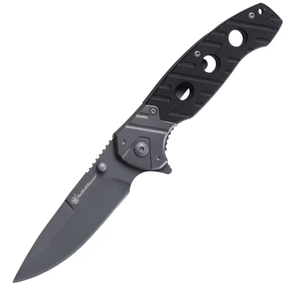 lot 218 image: Smith & Wesson Clip Folding Knife G10 Grip