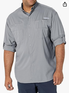lot 527 image: Columbia Mens PFG Tamiami II Long Sleeve Shirt Size L