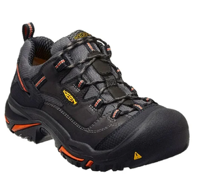 lot 545 image: Keen Mens Braddock Low Eh Shoes Steel Toe Black Size 9