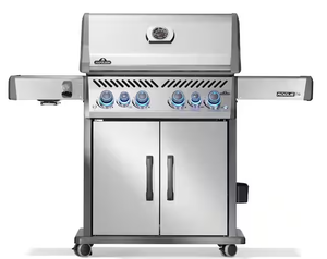 Napoleon Rogue PRO-S 525 6-Burner Propane Gas Grill in Stainless Steel with Infrared Side and Rear Burner