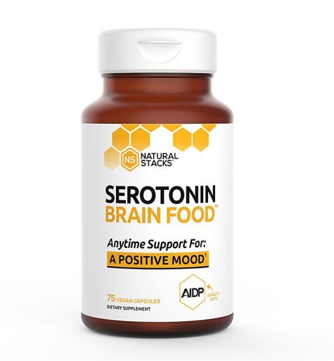 lot 363 image: NEW Natural Stacks Serotonin Brain Food Capsules 75 ct.