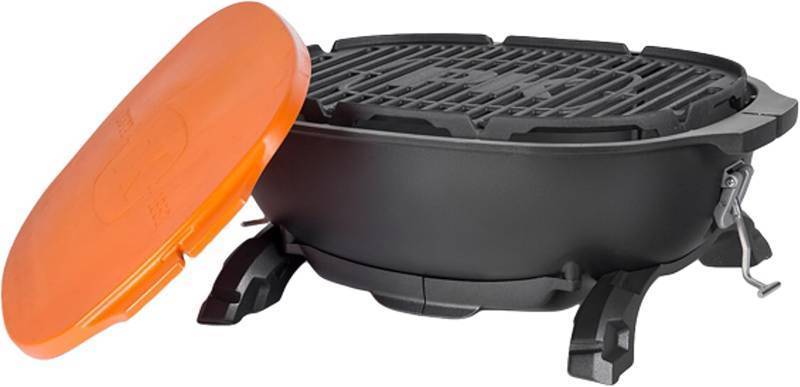 lot 134 image: NEW PK Grills PKGO Portable Hibachi Portable Charcoal Grill, Cast Aluminum, BBQ Grill for Camping, Park, Tailgating