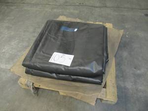 lot 105 image: 30 x 40 20 oz. BlackBlack Heavy Duty Vinyl Tarp  NEWDIRTY Overstock Tarp  20 mil Heavyweight Duty - A Grade