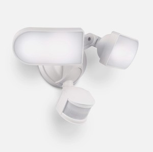 lot 754 image: NEW Wasserstein Wired Smart Floodlight - Motion Sensor and Timer Control (White)