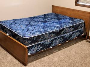lot 317 image: Wood Frame Bed