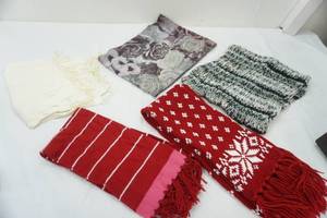 lot 32 image: womens scarf lot 5ct