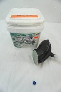 lot 154 image: paintball hopper & balls-teal color