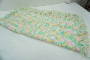 lot 200 image: Crochet Afghan - baby blanketlap blanket size