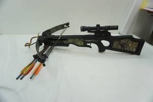 Horton Crossbow: Explorer XL 150 with scope, quiver, & arrows