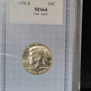lot 13 image: 1976 S Kennedy MS64