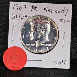 lot 15 image: 1967 Kennedy Silver Proof  UNC