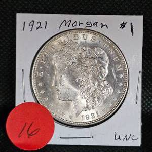 lot 16 image: 1921 Morgan UNC
