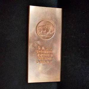 lot 27 image: 2011 Fine Copper 16 oz Buffalo Bar