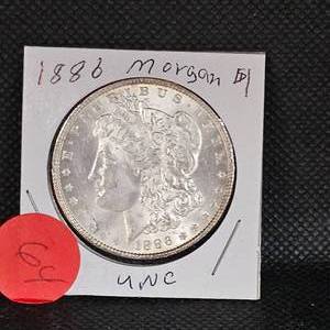 lot 64 image: 1886 Morgan UNC