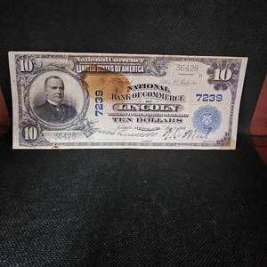 lot 84 image: 1902 $10 Lincoln, NE Large Note