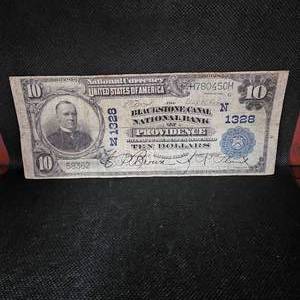 lot 85 image: 1902 $10 Providence, RI Large Note