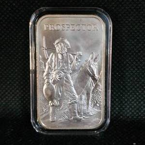 lot 91 image: 1oz Prospector Silver Ingot
