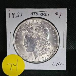 lot 74 image: 1921 Morgan UNC