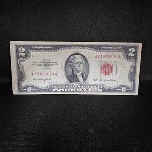 lot 83 image: 1953 $2 Note Red Seal