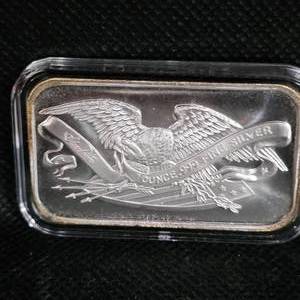 lot 116 image: 1 ounce Silver Towne Ingot