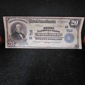lot 131 image: 1902 $20 Minneapolis, MN Large Note
