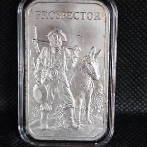 lot 141 image: 1 ounce Prospector Silver Ingot