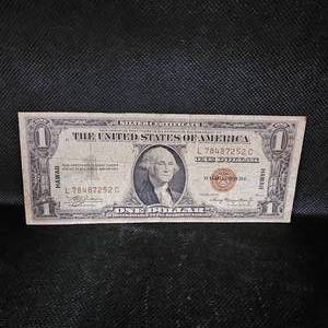 lot 143 image: 1935 A $1 Hawaii Silver Certificate