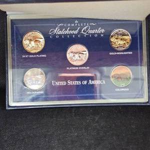 lot 145 image: Mint Statehood Quarter Collection