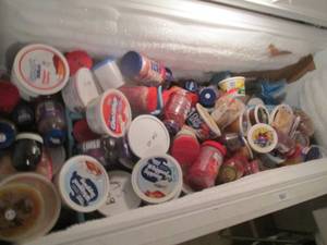 lot 102 image: Contents of chest freezer including...