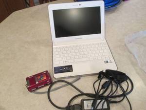 lot 135 image: New Samsung computer with Windows 7...